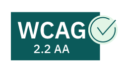 Barrierefreie Website nach WCAG 2.2 Konformitätsstufe AA (externer Link zur Konformitätserklärung)